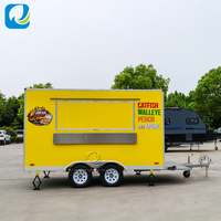 Chammp Nouvelle Conception Remorque Alimentaire Mobile Entièrement Équipée pour la Vente de Pizzas et de Burgers Haute Performance Logistique Professionnelle