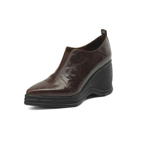 Bottes décontractées rétro pour femmes, imperméables, durables, antidérapantes, style décontracté, boucle de ceinture, bout rond, semelle en cuir véritable - Product Image 2