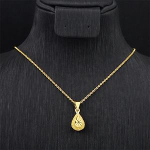 Jxx Colgante de Corazón Chapado en Oro de 24K, de Moda, con Forma de Estrella, para Mujeres y Niñas, Piedra Principal de Zirconia, Hecho de Latón, ¡Gran Venta! - Product Image 3