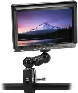 Support de caméra professionnel en aluminium avec rotule, bras à friction magique et pince crabe noire pour DSLR/flash LED/lumière vidéo LCD - Product Image 6