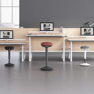 Deux boutons pour ajuster la hauteur du siège Angle d'inclinaison max 45 ° Tumbler Wobble Stool Chair - Product Image 5