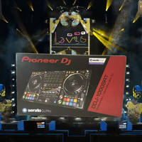 Kontroler DJ Profesional 4-Deck untuk Mixer DDJ-1000SRT, Perlengkapan Audio Berbahan Logam dan Plastik untuk Performa Suara