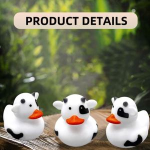 Cow & Little Yellow Duck Educational Custom Material Portable <b>Bath</b> Water Play Toy with Squeeze Sound for Children - Product Image 3