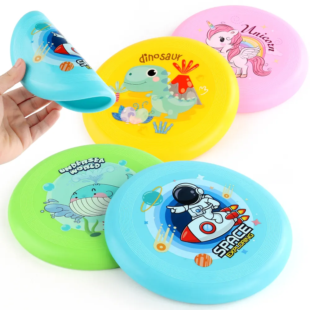 Siliconen Cartoon Frisbeed Sport Speelgoed Voor Kinderen Outdoor Speelgoed Maatwerk Gefrist Ultieme Vliegende Schijven En Pijlen Outdoor Sport