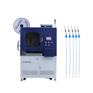 Machine automatique d'insertion et de sertissage de fils étanches <span class=keywords><strong>à</strong></span> une extrémité, machine d'étainnage <span class=keywords><strong>à</strong></span> <span class=keywords><strong>l</strong></span>'<span class=keywords><strong>autre</strong></span> extrémité - Product Image 1