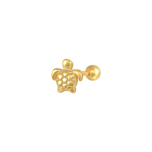 2021 Fashion S925 <b>Sterling</b> <b>Silver</b> Fashion All-match Tortoise Piercing <b>Stud</b> <b>Earrings</b> - Product Image 1