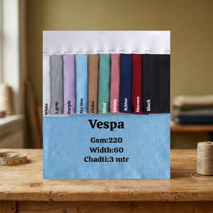 Tissu Lycra Vespa 220 GSM en gros, maille texturée polyester élasthanne de 60 pouces pour T-shirts et vêtements de sport - Product Image 3