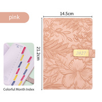 Carnet d'agenda à couverture rigide avec logo personnalisé, 100 feuilles, planification annuelle complète, promotionnel pour entreprises, vente en gros