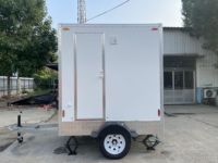 Toilettes mobiles de luxe à structure en acier, écologiques, pour usage extérieur, à un seul poste d'accueil