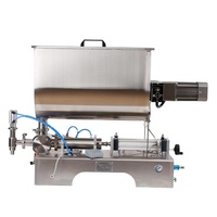 Machine de remplissage semi-automatique pour liquides, détergents, sauces et pâtes en bouteilles – Remplisseur à piston pneumatique