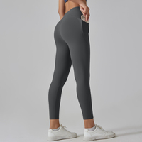 Fitness Yoga Broeken Oefening Hardlopen Op Maat Gym Mode Sport Yoga Leggings Hoge Billift Elastische Taille Ademend Effen
