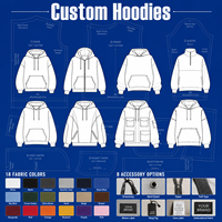 Fabricant de sweats à capuche personnalisés OEM ODM, pull-over, fermeture éclair intégrale, poche kangourou, cordon de serrage, faible MOQ, marque privée, vente en gros, usine