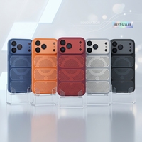 Coque de téléphone antichoc en PC pour iPhone 17 Pro Max, 5 couleurs, magnétique, dissipation thermique, vente en gros