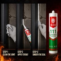 Scellant ignifuge intumescent pour joints de conduits MEP commerciaux traversant les murs et les sols, barrière de protection contre le feu