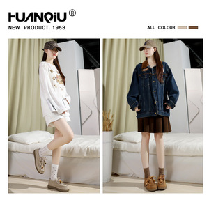 Zapatos Deportivos Casuales Ligeros <span class=keywords><strong>de</strong></span> Otoño para <span class=keywords><strong>Mujer</strong></span>, Diseño Urbano con Punta Redonda, Tela <span class=keywords><strong>de</strong></span> Canguro y Suela <span class=keywords><strong>de</strong></span> PVC - Product Image 3