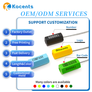 Kocents CBS-001 сверхмощная Защитная Пломба для контейнеров, Противоударная проволочная блокировка, транспортная логистическая кабельная пломба - Product Image 2