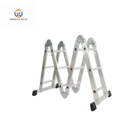Échelle en aluminium multi-positions pliable et réglable, résistante à la corrosion, capacité de charge de 150 kg, longue durée de vie