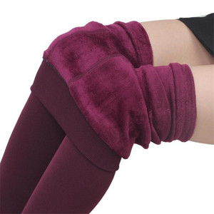 A buon mercato di Lavoro A Maglia di <span class=keywords><strong>Velluto</strong></span> Legging Casuale Nuovo di Alta Elastico della signora Addensare Caldo <span class=keywords><strong>Nero</strong></span> Pantaloni Scarni Dei Pantaloni Dei Pantaloni Delle Ghette di Inverno Per Le Donne - Product Image 6