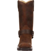 Bottes pour homme de style nouveau, durables, en cuir PU marron, bottes de cow-boy western, bottes Martin pour les soirées