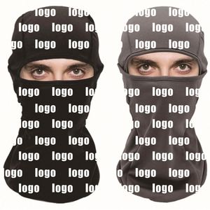 Pasamontañas de motocicleta personalizado con un orificio, transpirable, para refrigeración del cuello, máscara de esquí deportiva unisex 100% poliéster - Product Image 1