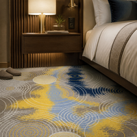 Tapis de chambre d'hôtel 5 étoiles, tapis de luxe Axminster, tapis tissé pour sol