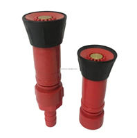 Buse de pulvérisation d'incendie en plastique rouge Jiayi 3/4" et 1" pour incendies de classe A et B, à raccordement rapide, utilisation facile, protection incendie