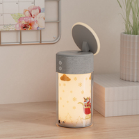 Cadeaux parfaits pour Noël, anniversaire, anniversaire de mariage, enceinte transparente avec motifs personnalisables, lampe, chargeur sans fil