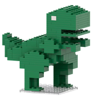 Bloques de Construcción de Dinosaurios Personalizados, Modelo de Regalo Creativo, Colección para Exhibición, Diseño Personalizado, Bloques de Construcción OEM ODM