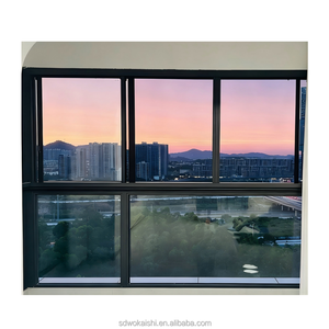<span class=keywords><strong>Fenêtre</strong></span> coulissante en alliage d'aluminium avec moustiquaire en acier inoxydable, antivol, verrouillage multipoints, magnétique, pour extérieur d'hôtel - Product Image 2