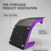 Pelindung Bawah Rangka Motor Berventilasi untuk Sepeda Motor Listrik Surron Kompatibel, Langsung dari Pabrik, Warna Ungu Anodized