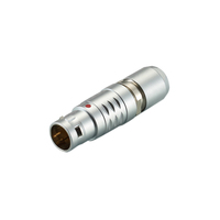 Connecteur circulaire femelle à prix avantageux, fabriqué en usine à Shenzhen, contacts en alliage de cuivre, boîtier en laiton, courant nominal de 7A, indice de protection IP50