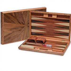 Set di Backgammon in Legno Intarsiato Yellow Mountain Imports, Pezzi in Acrilico <span class=keywords><strong>Cascadia</strong></span>, Dadi in Legno, Tavola <span class=keywords><strong>da</strong></span> 17 Pollici, Prodotto in Cina - Product Image 1