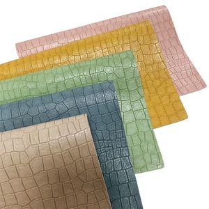 Pu Da Tổng Hợp Nhà Máy Da Cá Sấu Bề Mặt Động Vật Mô Hình 0.8Mm Cho Túi Xách Giày Cao Gót Nguyên Liệu - Product Image 1