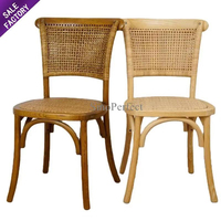 Fabricant de meubles d'hôtel empilables en bois Cross X Back Chaises de luxe Mariage Banquet Chair