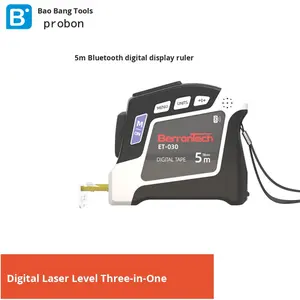 <span class=keywords><strong>Baobang</strong></span> fábrica pantalla Digital Bluetooth transmisión métrica acero cinta métrica USB recargable 5M soporte de cinta métrica inteligente - Product Image 4