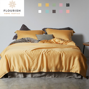 Fiorire 5 Stelle 4 Pezzi Cadar <span class=keywords><strong>Ensemble</strong></span> De Literie Lyocell Parure De Lit Bedset Set di Biancheria Da Letto Caldo - Product Image 2