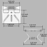 Supports d'angle muraux en acier inoxydable pour caméras de surveillance extérieures (compatible PTZ) – Accessoires de sécurité populaires