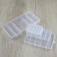 Boîte à leurres de pêche en plastique PP transparent, en stock, vente chaude, nouvelle boîte à pêche, étui de rangement pour accessoires de pêche