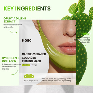 Mặt Nạ Dưỡng Da Cao Cấp Koec Cactus V-Shaped Collagen Nâng Cơ, Giảm Sưng, Se Khít Lỗ Chân Lông, Nâng Cằm, Làm Săn Chắc Da, OEM - Product Image 3