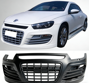 Kit carrosserie pour Volkswagen <span class=keywords><strong>Scirocco</strong></span> 2012-2014, pare-chocs avant, <span class=keywords><strong>calandre</strong></span>, kit carrosserie en PP, assemblage extérieur, vente chaude - Product Image 1