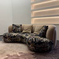 Housse de canapé élastique en velours français avec ensemble de meubles de salon, design moderne unique, durable et écologique pour salon/villa