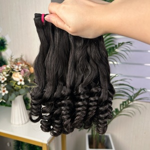 Extensions de cheveux 100% naturels Fumi Quality 12A, lot de boucles florales très demandées, 100g par paquet, super double drawn - Product Image 3