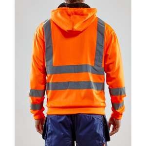 BLAKLADER-Suéter con capucha de alta visibilidad de 334619745300M Naranja-EAN 7330509237298 ROPA DE TRABAJO DE LA HI-VIS - Product Image 4