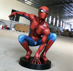 प्रामाणिक चमत्कार सुपरहीरो प्रतिमा: संग्रहकर्ताओं और वाणिज्यिक प्रदर्शन के लिए जीवन-आकार की फिबरग्लास स्पाइडर-मैन मूर्तिकला - Product Image 2
