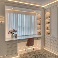 Armoire en bois pour chambre et appartement, design moderne et fonctionnel, écologique, durable, coiffeuse/bureau sur mesure