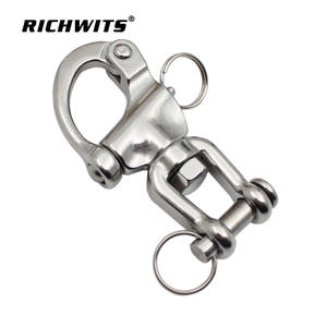 316 Stainless Steel Fork-Type Rotary Quick-Release <b>Shackle</b> Hand-Pulled Spring <b>Shackle</b> for Marine Hardware - Product Image 1