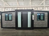 Maison conteneur préfabriquée moderne de 20 et 40 pieds, prête à l'emploi, avec salle de bain extensible, en acier, portable, pour hôtel, cuisine, bureau, bâtiment