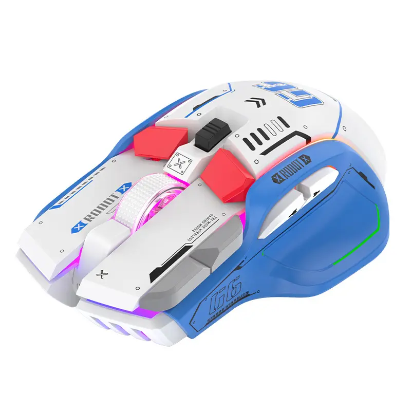 Mouse portátil com fio de alta qualidade para jogos ergonômicos com carregamento mudo DPI mouse ajustável