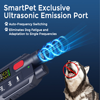 Bestseller 2-in-1 Fernbedienungs-Hundetrainer Ultraschall-Abwehrgerät Wiederaufladbar Ohne Schock Anti-Bell Verhaltenskorrektur für Alle Hundegrößen