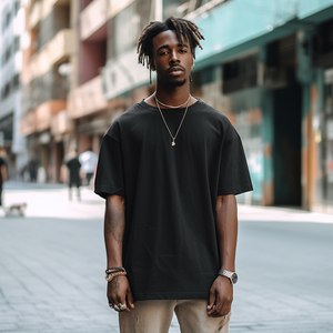 เสื้อยืดผ้าฝ้ายขนาดใหญ่สำหรับผู้ชายเสื้อยืดพิมพ์ลายนูนสำหรับ3D โลโก้ตามสั่ง - Product Image 5